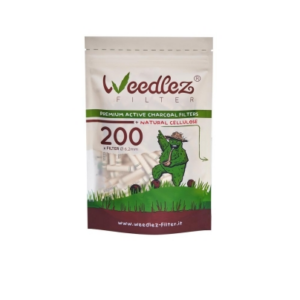 WEEDLEZ - FILTRI AI CARBONI ATTIVI + CELLULOSA - 200 PEZZI DIAMETRO 6,2MM