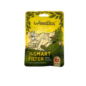 WEEDLEZ - FILTRI AI CARBONI ATTIVI + CELLULOSA - 50 PEZZI DIAMETRO 6MM